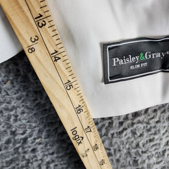 Paisley & Gray Jacket Mens 36S White Long Sleeve 2 Button Blazer *NWT* - Picture 9 of 12